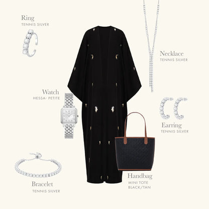 Elegant Sliver Bracelet With Sapphire White Gemstones.